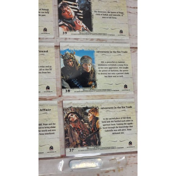 Vintage Xena Warrior Princess Collectible 9 Trading Card Bundle - Rittenhouse - Picture 7 of 15